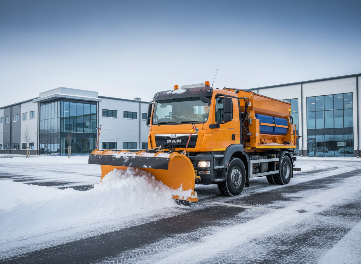 Commercial snow clearance in the Highlands