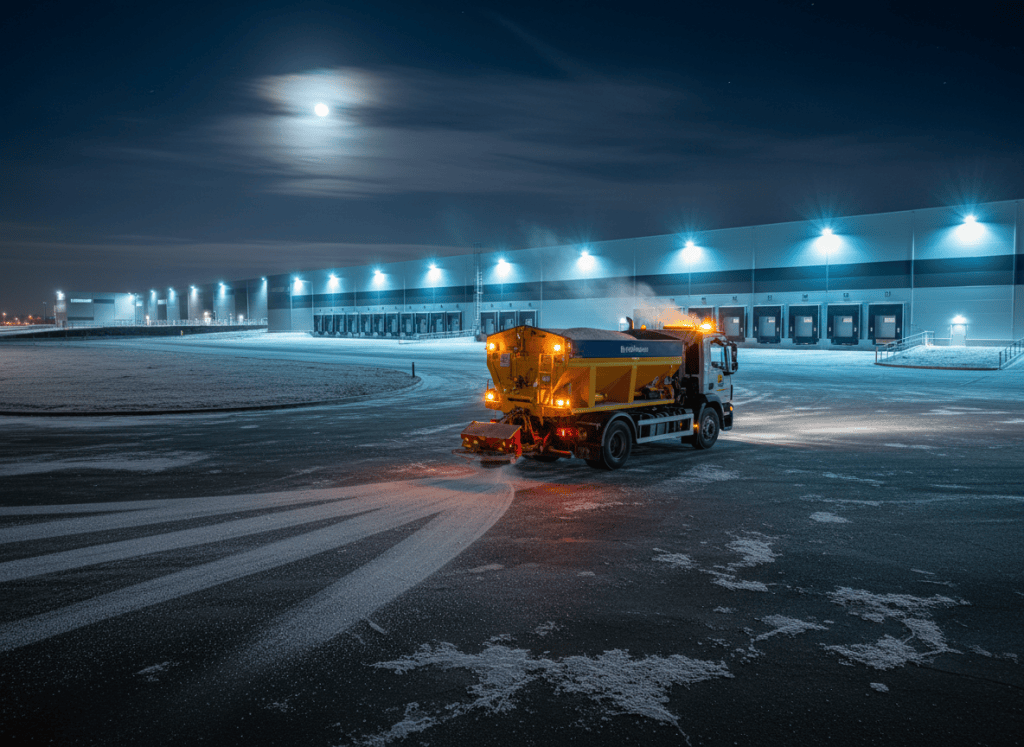 Overnight commercial gritting in Lancashire