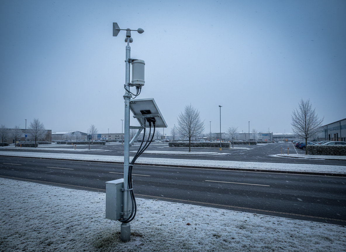 Winter weather monitoring for commercial gritting